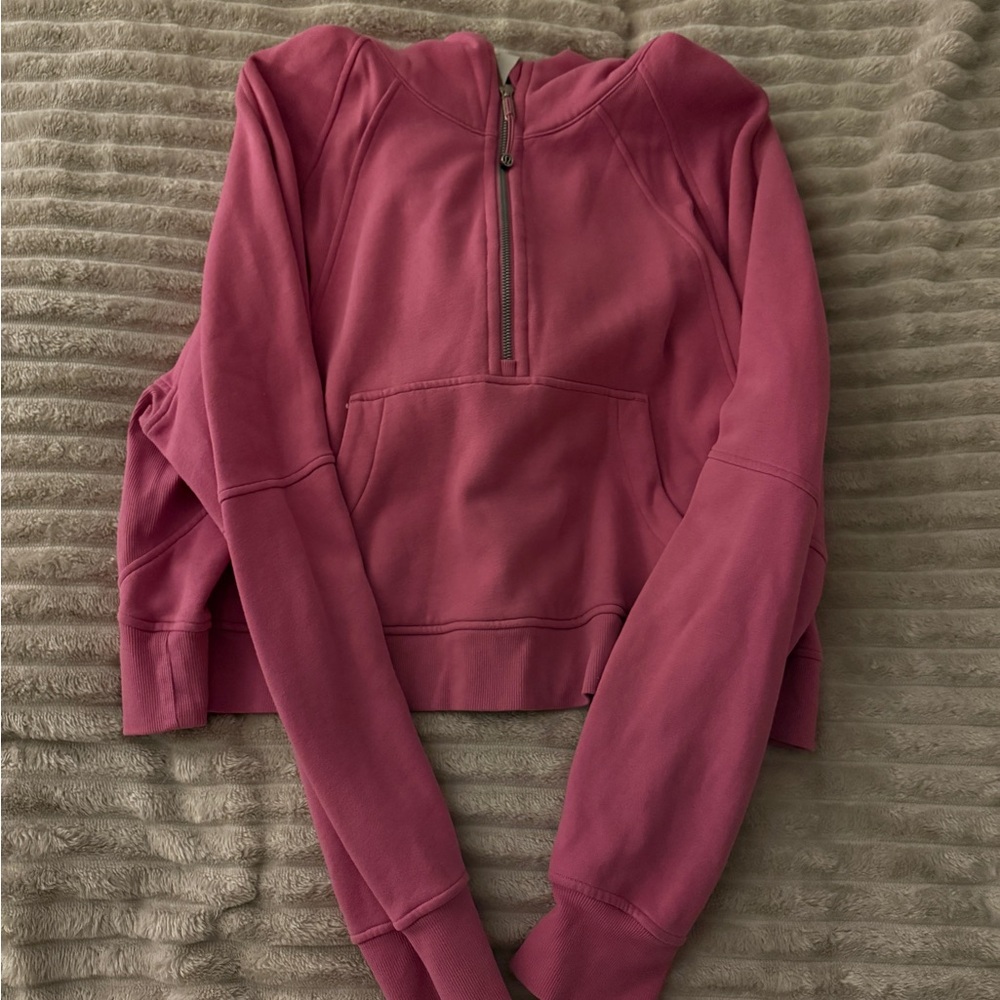 Lululemon Athletica Pink scuba half zip
